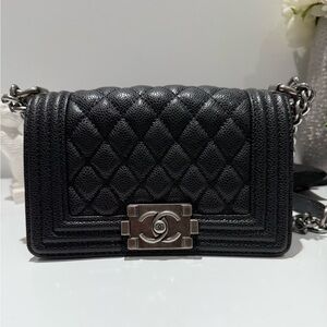Chanel Black Quilted Leather Bag